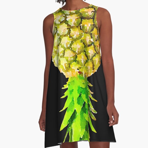 Upside Down Pineapple: Just Ask A-Line Dress for Sale by beefrancky