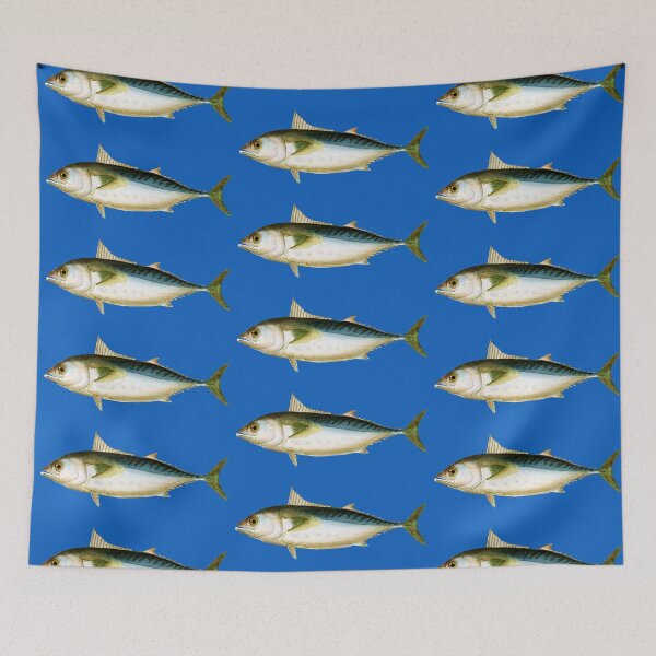 Item preview, Mackerel tuna vintage illustration. designed and sold by EdgyEdgeArt.