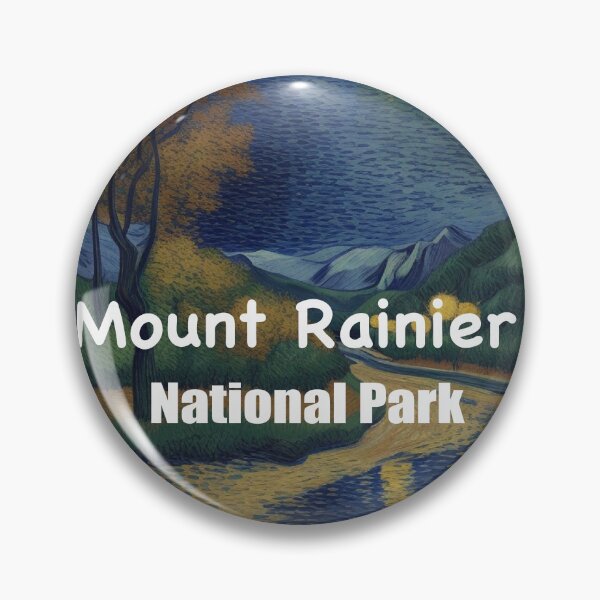 Item preview, Classic Impression Fall Mount Rainier Night designed and sold by Yellowriversss.