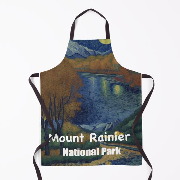 Item preview, Classic Impression Fall Mount Rainier Night designed and sold by Yellowriversss.