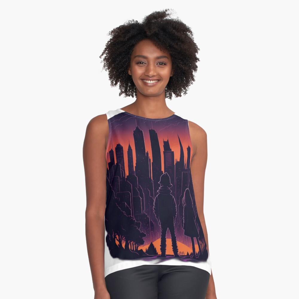 Item preview, Sleeveless Top designed and sold by artblocksai.