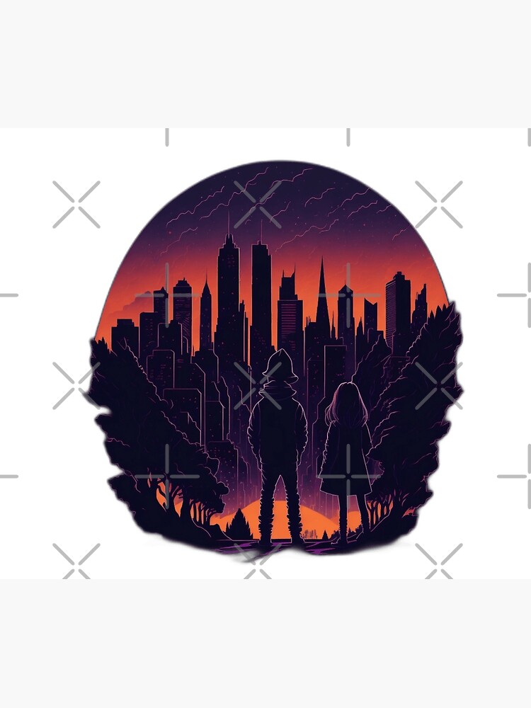 Thumbnail 2 of 2, Duvet Cover, Stranger Things Inspired Art - Upside Down Adventure for Fans designed and sold by artblocksai.