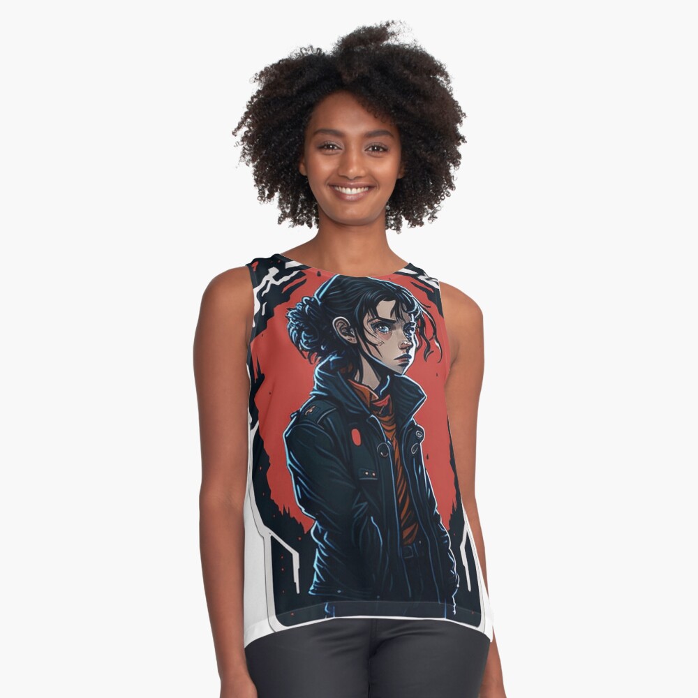 Item preview, Sleeveless Top designed and sold by artblocksai.