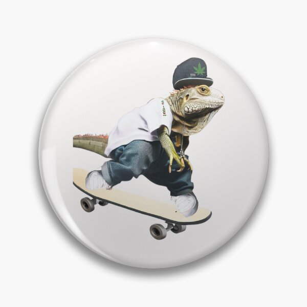 Item preview, amazing iguana skating designed and sold by SKAPER.