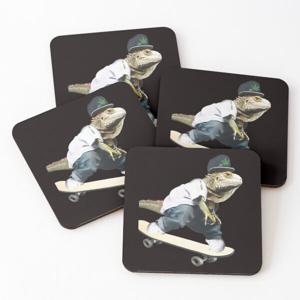 Item preview, amazing iguana skating designed and sold by SKAPER.