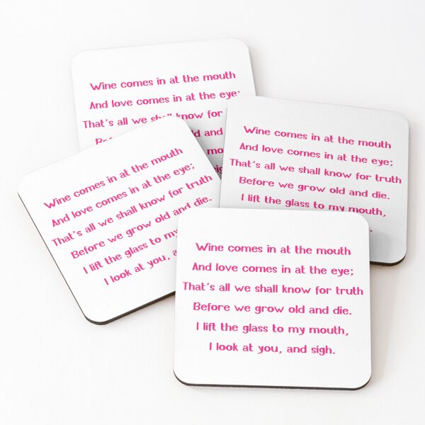 Item preview, Yeats' Ode to Wine & Love Tee designed and sold by wordartistry.
