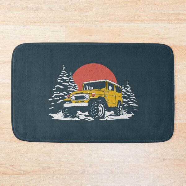 Item preview, Retro Japanese off-roader on a cold adventure - Yellow designed and sold by ApexFibers.
