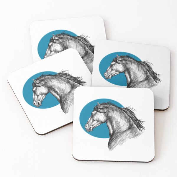 Item preview, galloping horse portrait designed and sold by morriganart50.