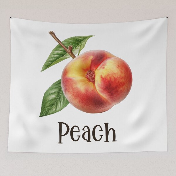 Item preview, Watercolor Illustration of Peach  designed and sold by Sketch-Shack.