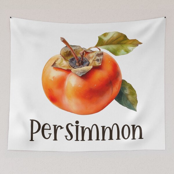 Item preview, Watercolor Illustration of Persimmon  designed and sold by Sketch-Shack.
