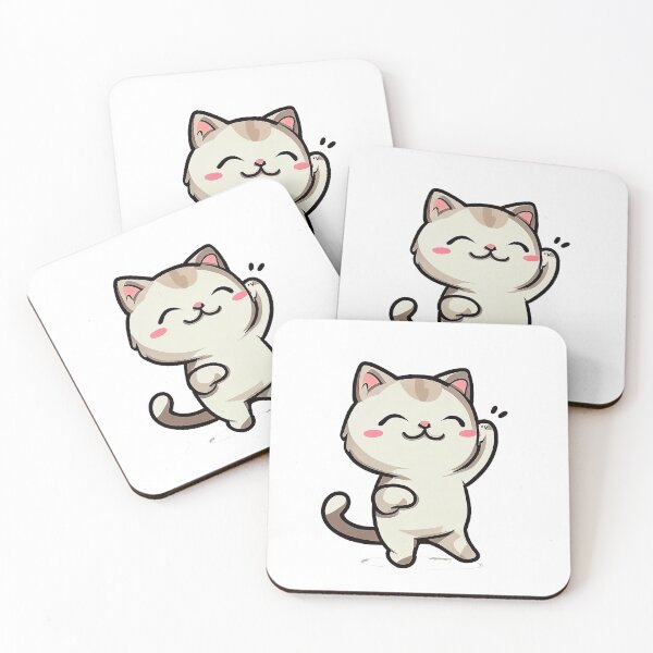 Item preview, Whimsical Dancing Cat Art – Unique Redbubble Design designed and sold by Gik--Tocsa.