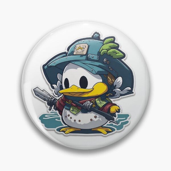 Artikelvorschau, Samurai-Ente entworfen und verkauft von Lia's AI Art.