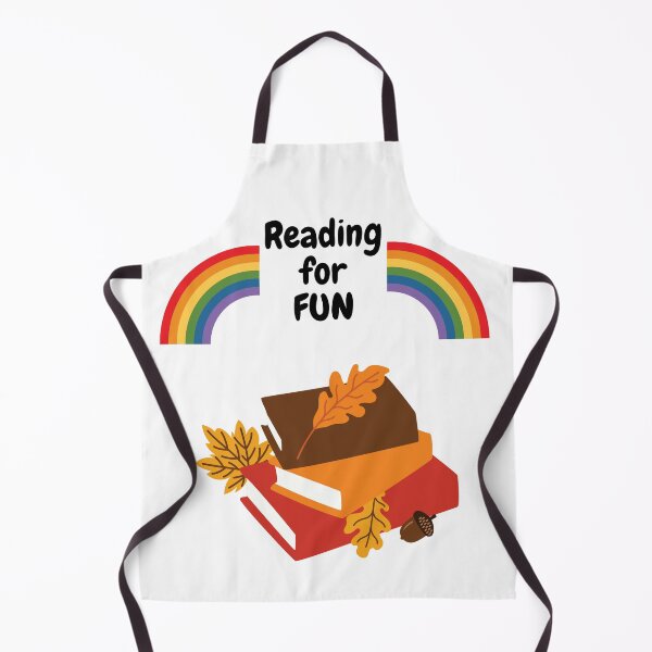 Item preview, Reading for fun art with a rainbow designed and sold by BALQYS.