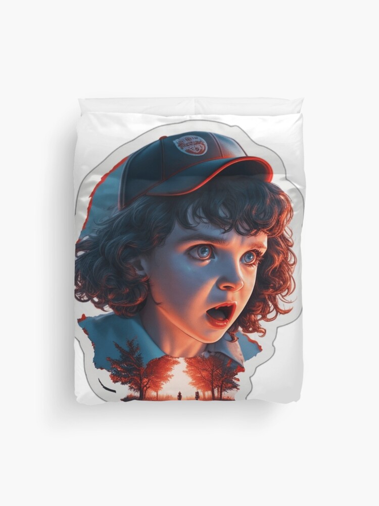 Thumbnail 1 of 2, Duvet Cover, Stranger Things Stickers Set - Upside Down Wonders for Your Accessories designed and sold by artblocksai.