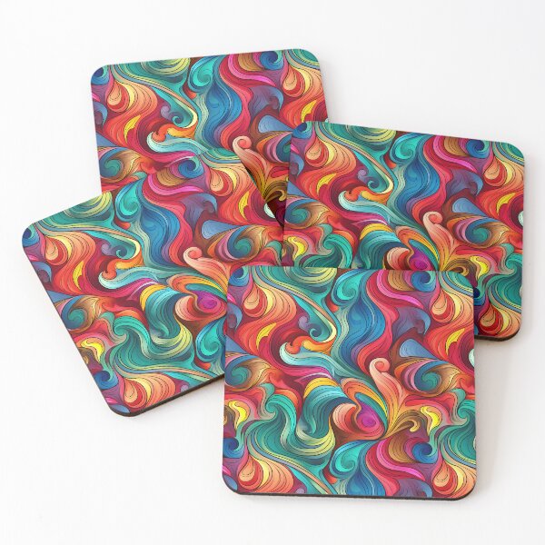 Item preview, Vibrant Abstract Colorful Seamless Pattern - Artistic Splendor designed and sold by Moo7shop.