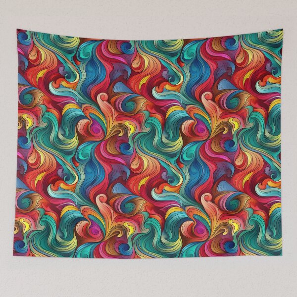 Item preview, Vibrant Abstract Colorful Seamless Pattern - Artistic Splendor designed and sold by Moo7shop.