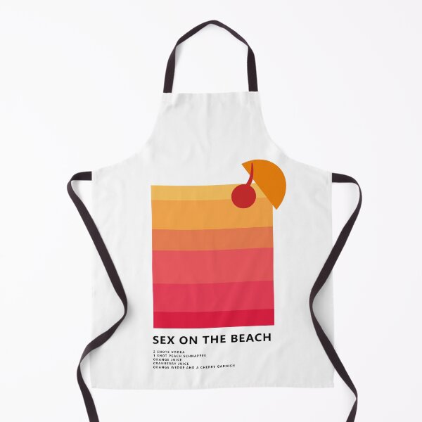 Item preview, Sex on the Beach Cocktail Minimalist Modern Design designed and sold by ModernAndFunky.