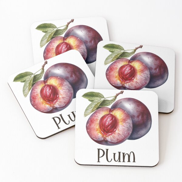 Item preview, Watercolor Illustration of Plum  designed and sold by Sketch-Shack.