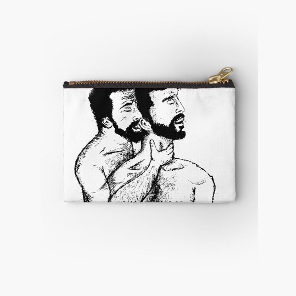 Item preview, Gay illustration - The two bearded lovers # 2 designed and sold by garadraw.