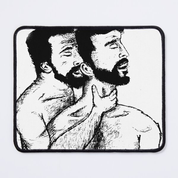 Item preview, Gay illustration - The two bearded lovers # 2 designed and sold by garadraw.