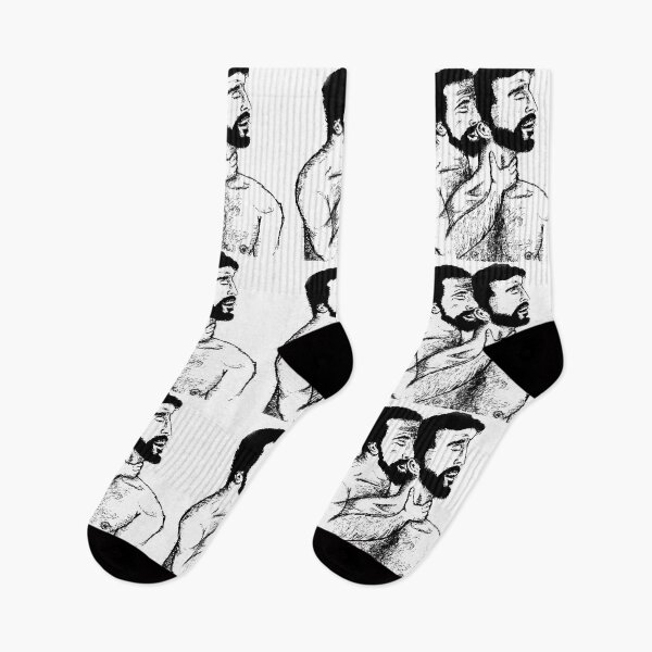 Item preview, Gay illustration - The two bearded lovers # 2 designed and sold by garadraw.