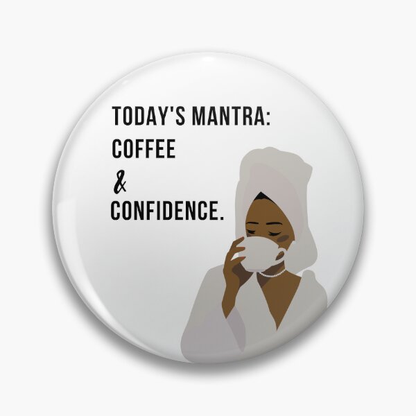Item preview, Coffee And Confidence Pretty Girl Design designed and sold by WomenLevelUp.