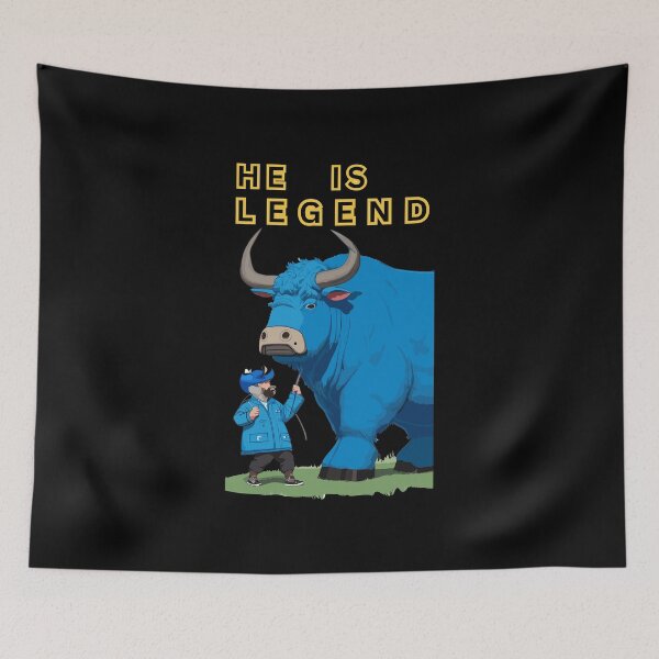 Item preview, el es leyenda, nena azul, toro azul designed and sold by Wildora Studio.
