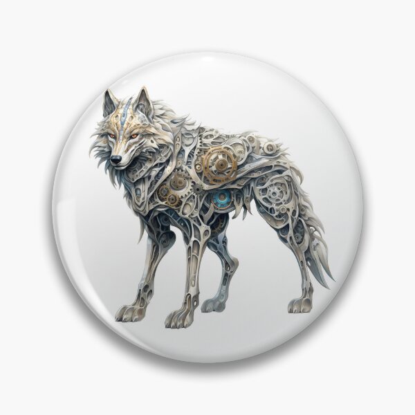 Item preview, Steampunk Wolf made of Clockwork Gears designed and sold by SchorlCraft.