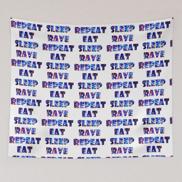 Item preview, Eat Sleep Rave Repeat T-Shirt... designed and sold by AbbeyCone22.