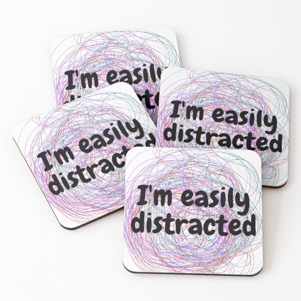Item preview, I'm easily distracted BLACK designed and sold by Entallya.