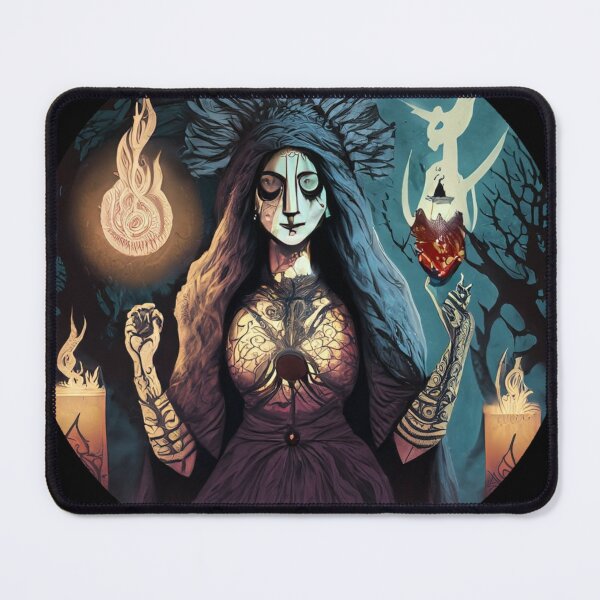 Item preview, A witch casting a spell, fire spell, halloween season of the witch designed and sold by Sunmoonlove.
