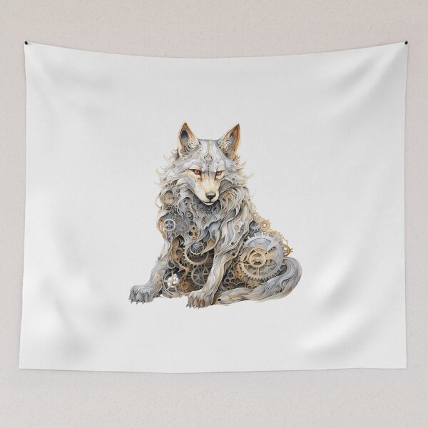 Item preview, Steampunk Wolf made of Clockwork Gears designed and sold by SchorlCraft.
