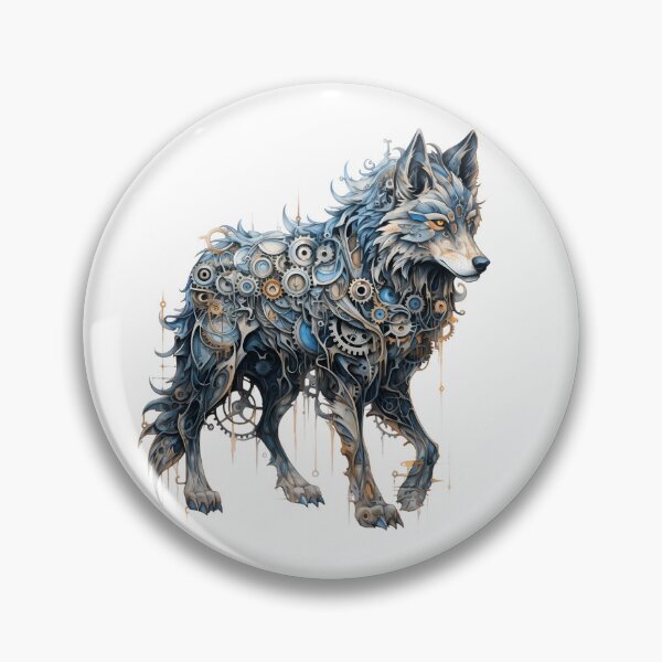 Item preview, Steampunk Wolf made of Clockwork Gears designed and sold by SchorlCraft.