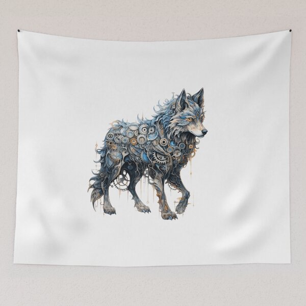 Item preview, Steampunk Wolf made of Clockwork Gears designed and sold by SchorlCraft.