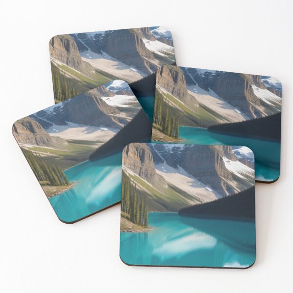 Item preview, Lake Louise: A Majestic Reflection in Digital Oil Paint designed and sold by Ceemko's Vintage Corner.