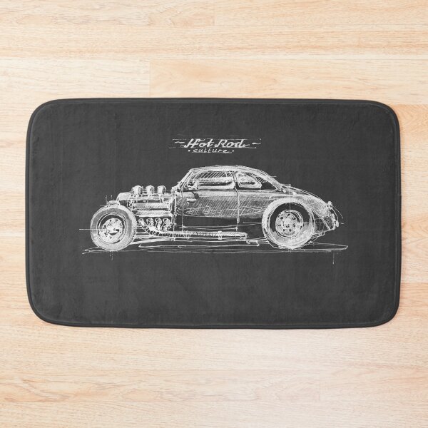Item preview, Hot Rod T-Shirt Hand Drawn Design designed and sold by Alexxxxxdesign.