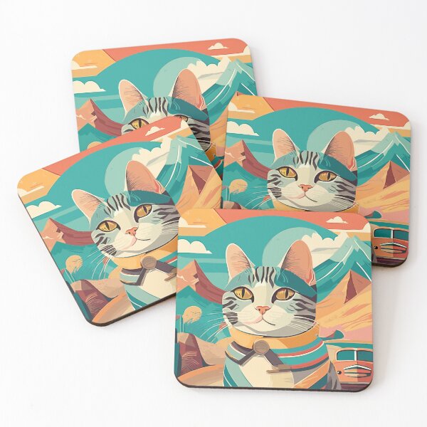 Item preview, American Shorthair Retro Adventure designed and sold by purrfect pattern.