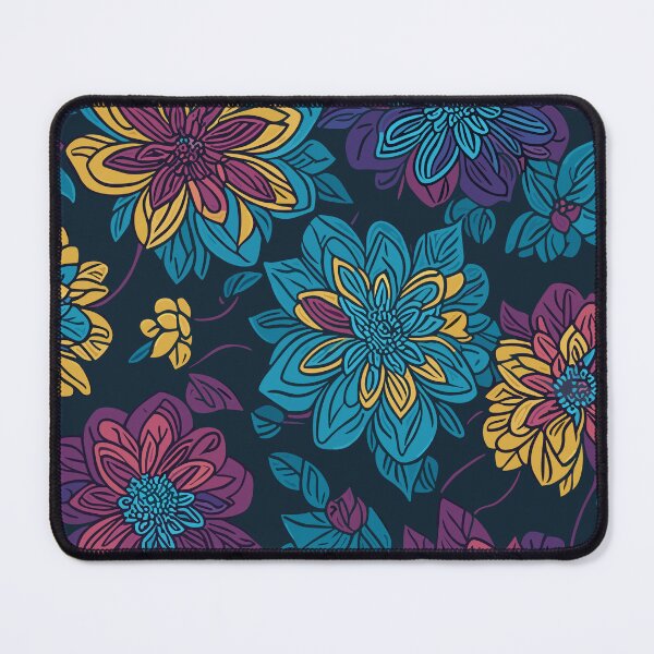 Item preview, Floral Mandala design with Dark Background, Flower Mandala Printed pattern designed and sold by OlivedesignsIN.