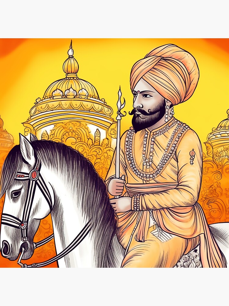 File:Equestrian drawing portrait of Guru Gobind Singh.jpg - Wikimedia  Commons
