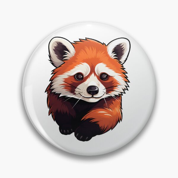 Artikelvorschau, Niedlicher Roter Panda, Cartoon-Stil entworfen und verkauft von Vansky-Art.