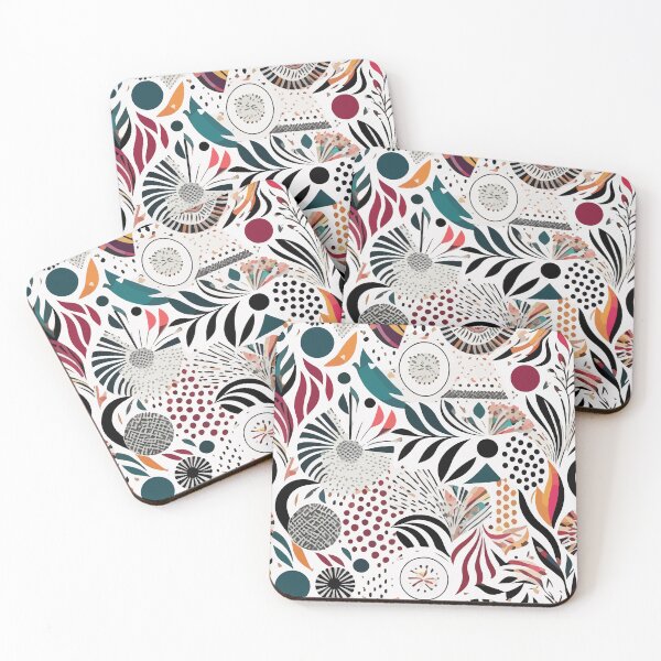 Item preview, Geometric abstract shapes pattern designed and sold by LIRAZ ZIV.