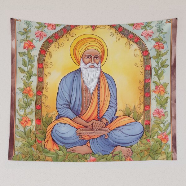 Item preview, Guru Nanak drawing  designed and sold by ComicsFactory.