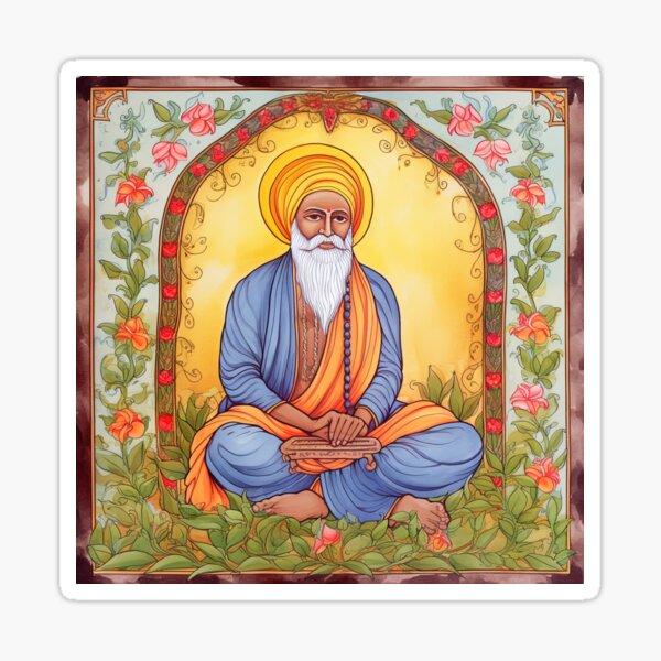 Artikel-Vorschau von Guru Nanak-Zeichnung, designt und verkauft von ComicsFactory.