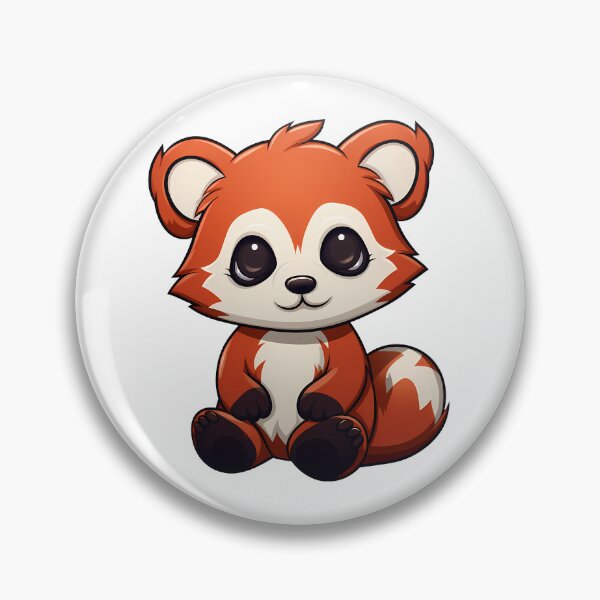 Artikelvorschau, Niedlicher kleiner roter Panda, Cartoon-Stil entworfen und verkauft von Vansky-Art.