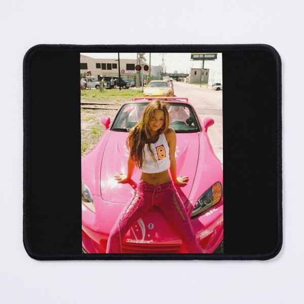 Item preview, DEVON AOKI PINK RACE CAR POSTER designed and sold by CatinaReicher.