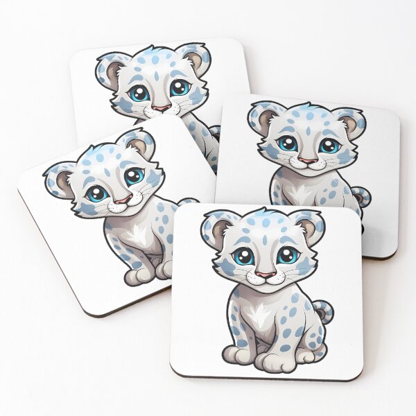 Item preview, Cute Little Snow Leopard, Cartoon Style designed and sold by Vansky-Art.