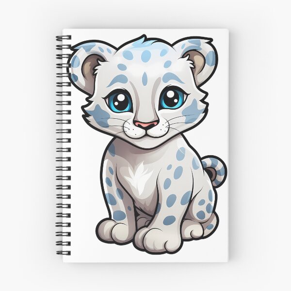 Item preview, Cute Little Snow Leopard, Cartoon Style designed and sold by Vansky-Art.
