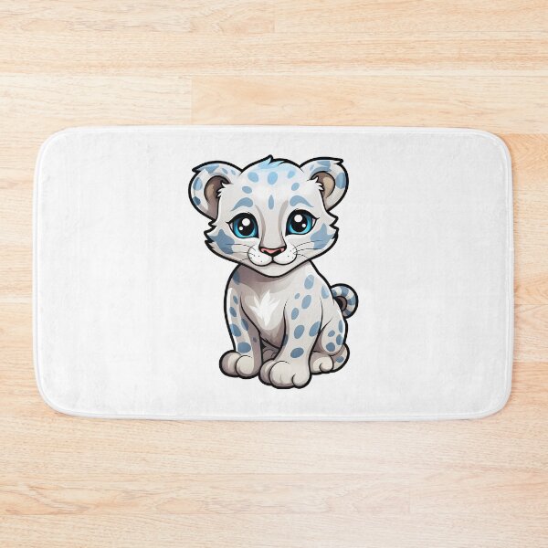 Item preview, Cute Little Snow Leopard, Cartoon Style designed and sold by Vansky-Art.