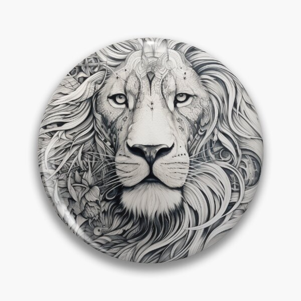 Item preview, a lion's head designed and sold by ounas1b.