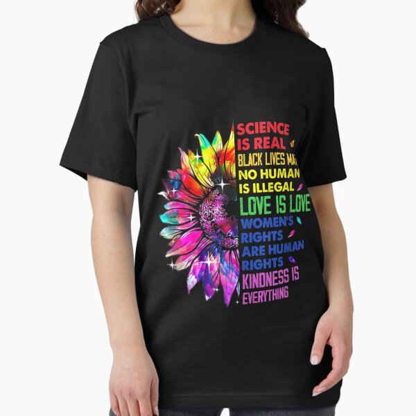 Item preview, Science Is Real Black Lives Matter LGBT Pride Sunflower   designed and sold by JohnOwensey.